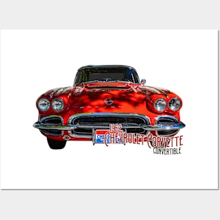 1962 Chevrolet Corvette Convertible Posters and Art